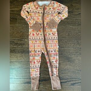 Little Sleepies Autumn Patterned Baby Onesie